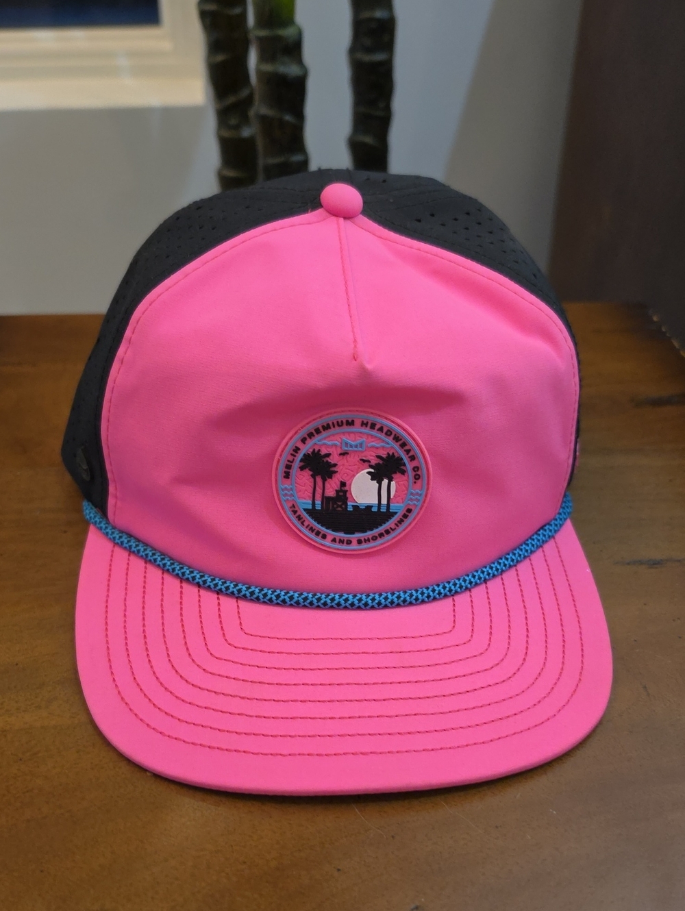 Melin Coronado Tanlines and Shorelines Hydro Snapback Hat Pink & Black